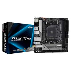 Placa Mãe ASRock B550M-ITX/ac WiFi DDR4 Socket AM4 Chipset B550 Mini ITX