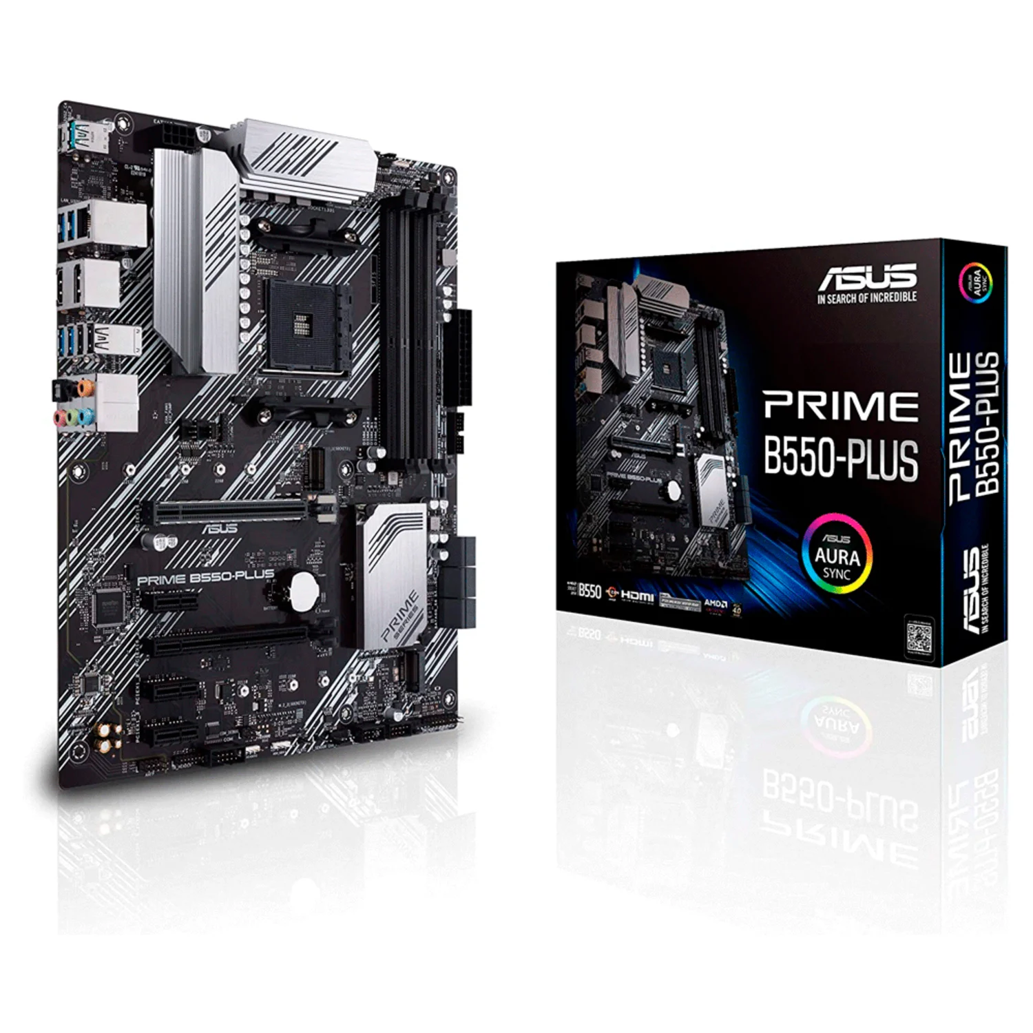 Placa Mãe Asus B550-Plus Prime Socket AM4 Chipset AMD B550 DDR4 ATX