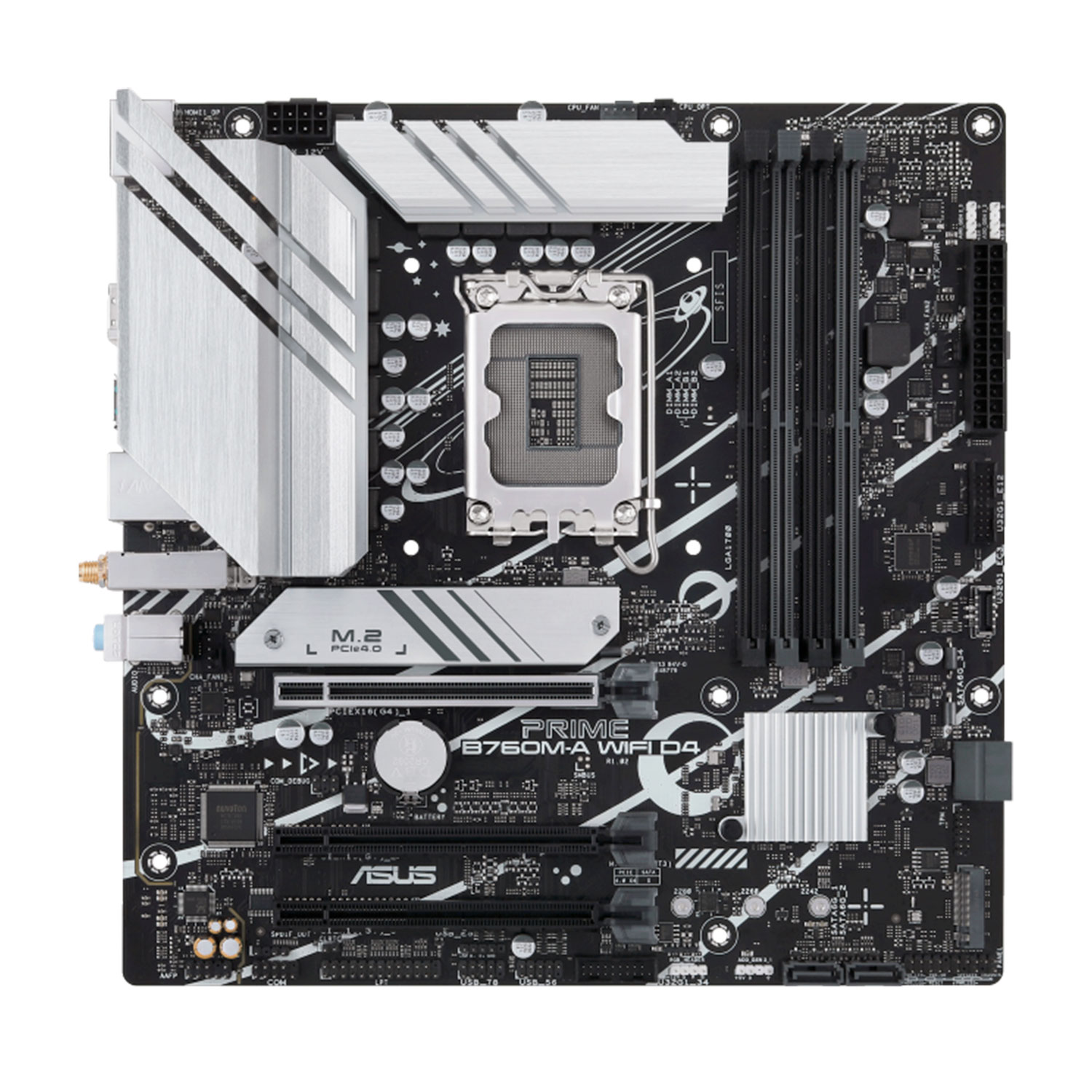 Placa Mãe Asus Prime B760M-A Wi-Fi D4 Socket LGA 1700 Chipset Intel B760 DDR4 Micro ATX