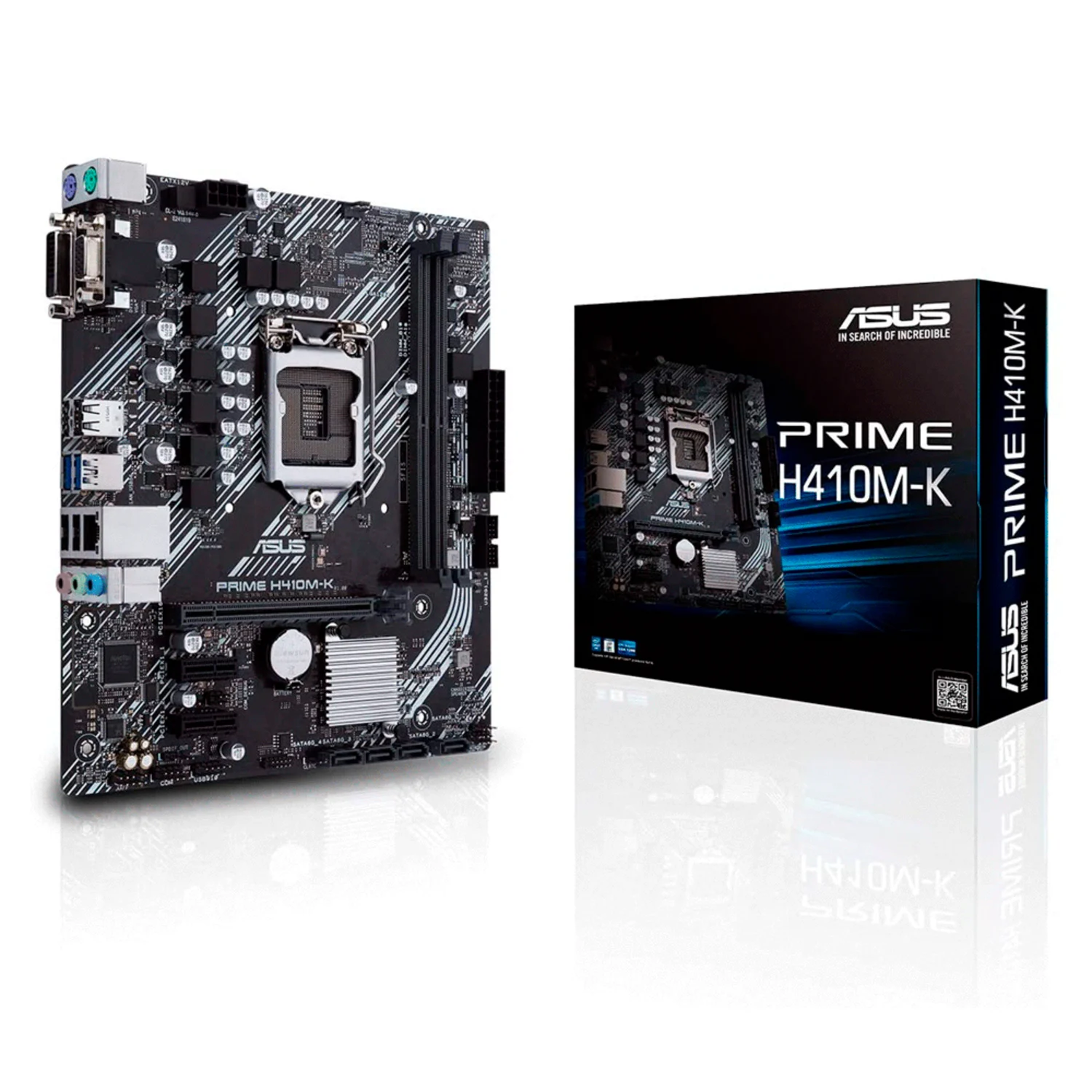 Placa Mãe Asus Prime H410M-K Socket LGA 1200 Chipset Intel H410 DDR4 Micro ATX