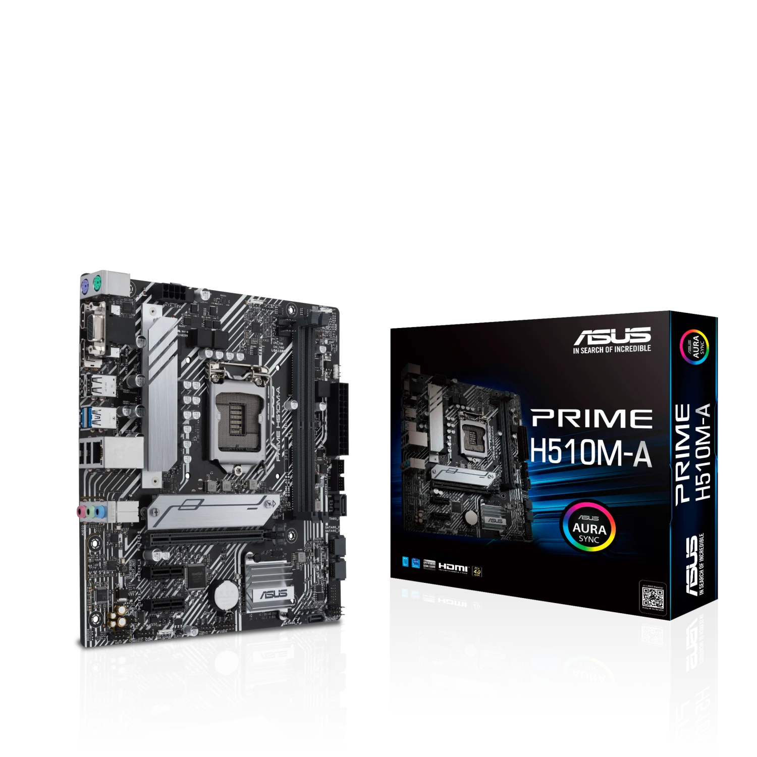 Placa Mãe Asus Prime H510M-A, Intel Socket LGA1200, Chipset H510, microATX, DDR4