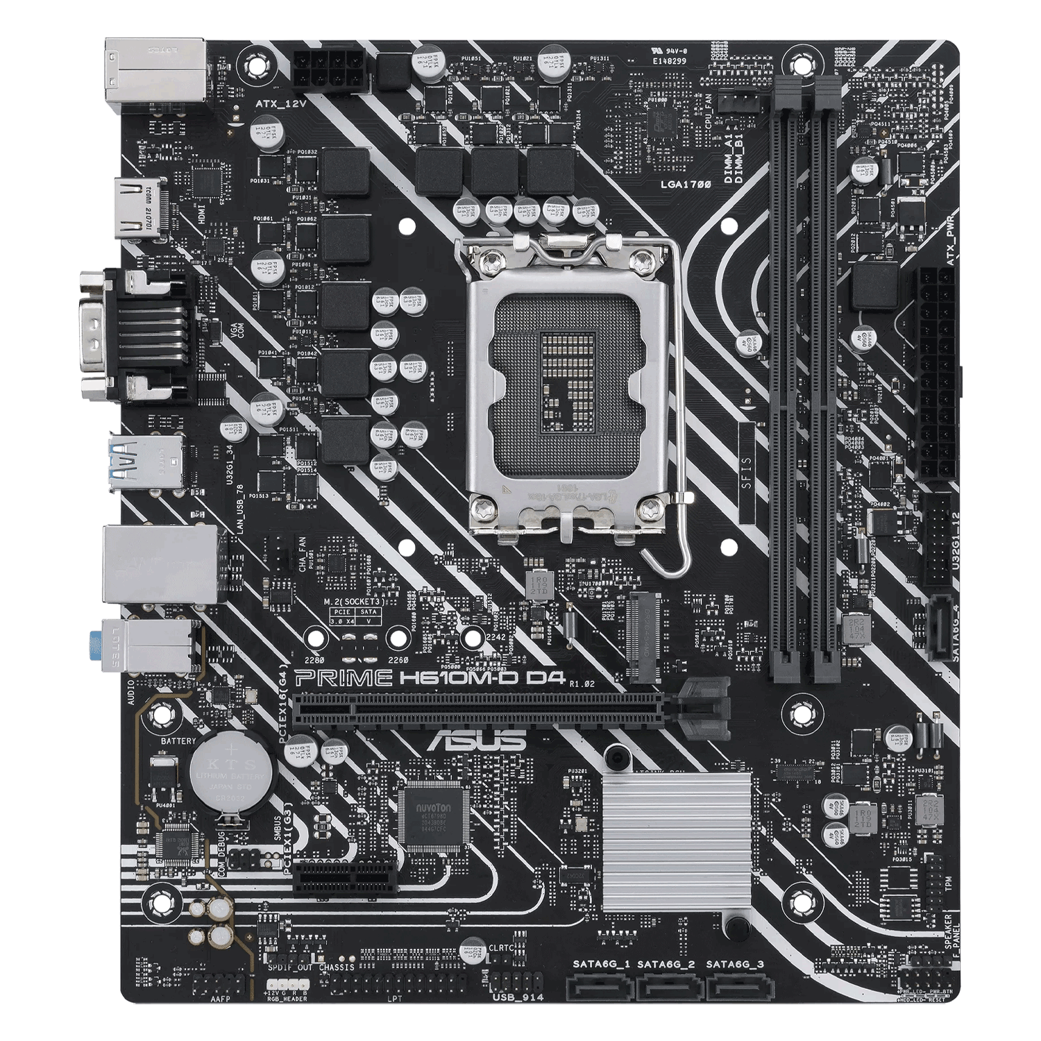 Placa Mãe Asus Prime H610M-D D4 DDR4 Socket LGA 1700 Chipset H610 Micro ATX
