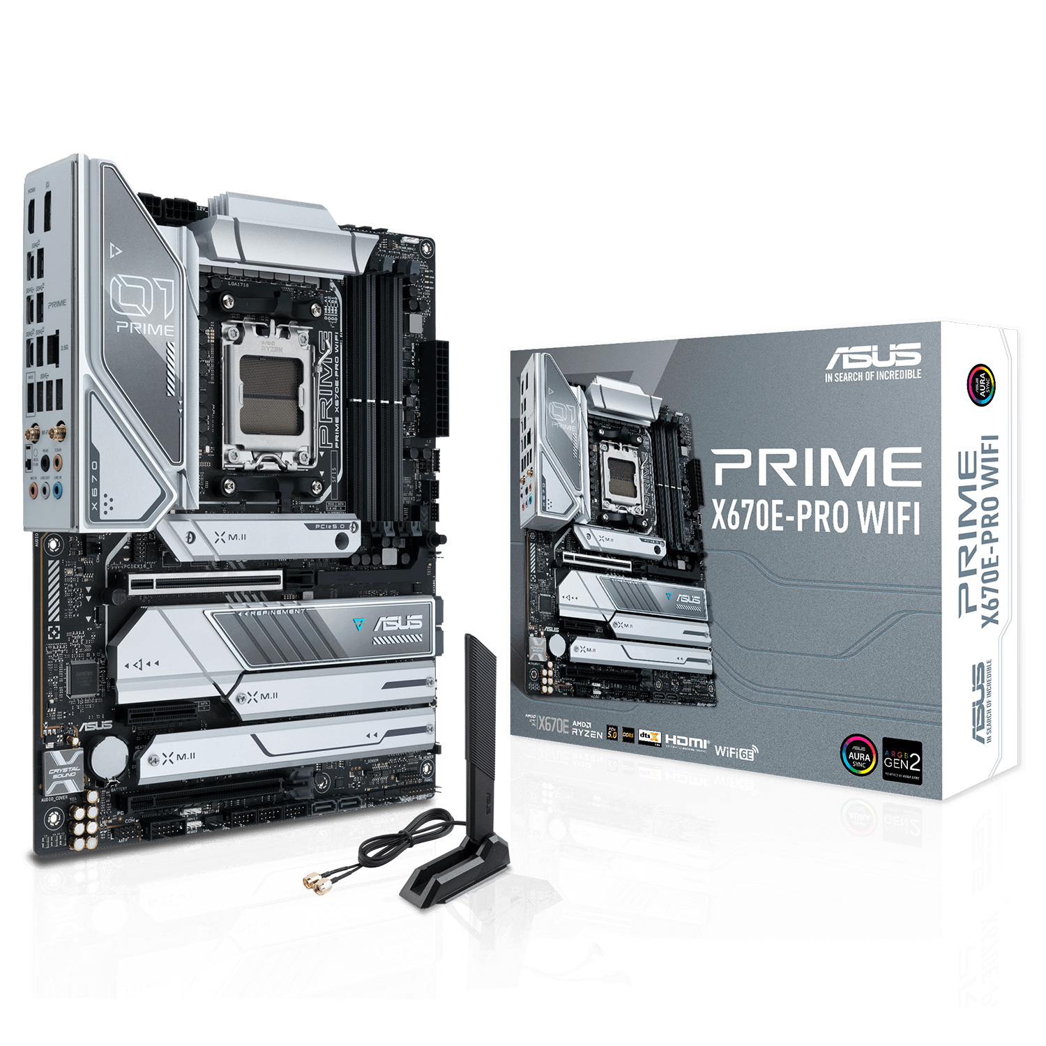 Placa Mãe Asus Prime X670E-Pro Wi-Fi Socket AM5 Chipset AMD X670 DDR5 ATX