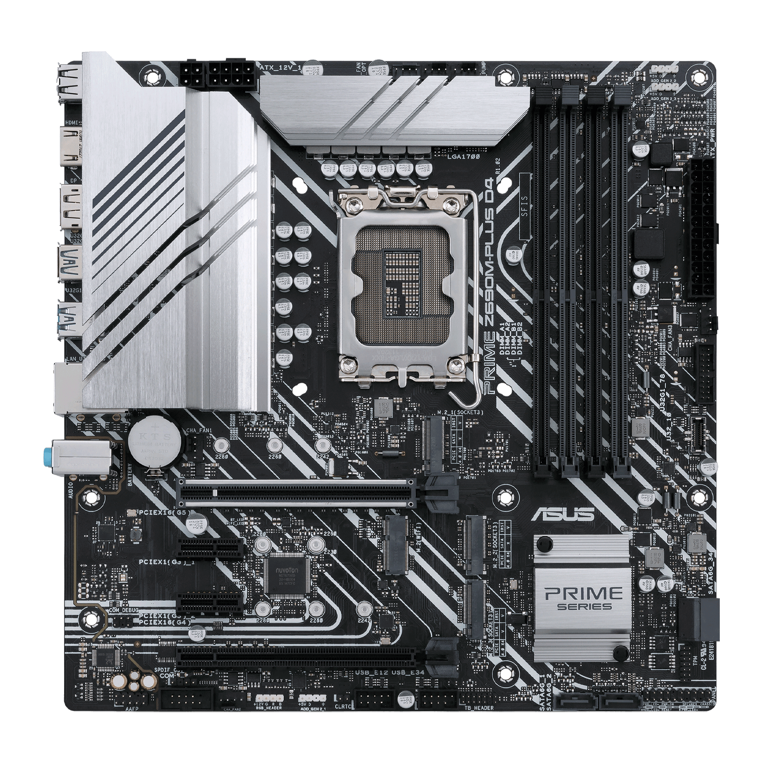 Placa Mãe Asus Prime Z690M-Plus D4 DDR4 Socket LGA 1700 Chipset Intel Z690 Micro ATX
