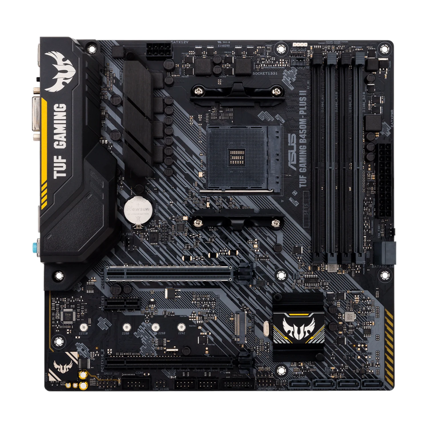 Placa Mãe Asus Tuf Gaming B450M Plus II Socket AM4 Chipset AMD B450 DDR4 Micro ATX