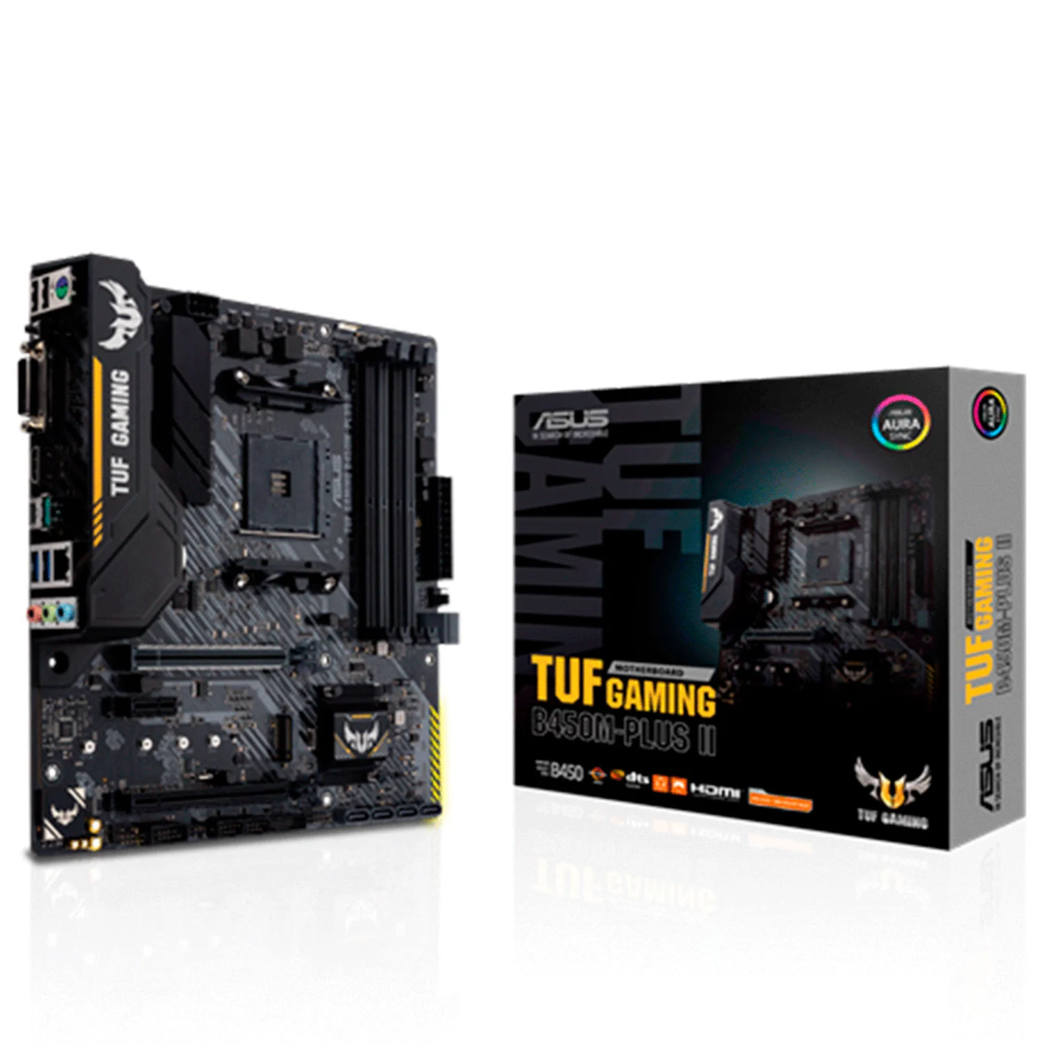 Placa Mãe Asus Tuf Gaming B450M Plus II Socket AM4 Chipset AMD B450 DDR4 Micro ATX