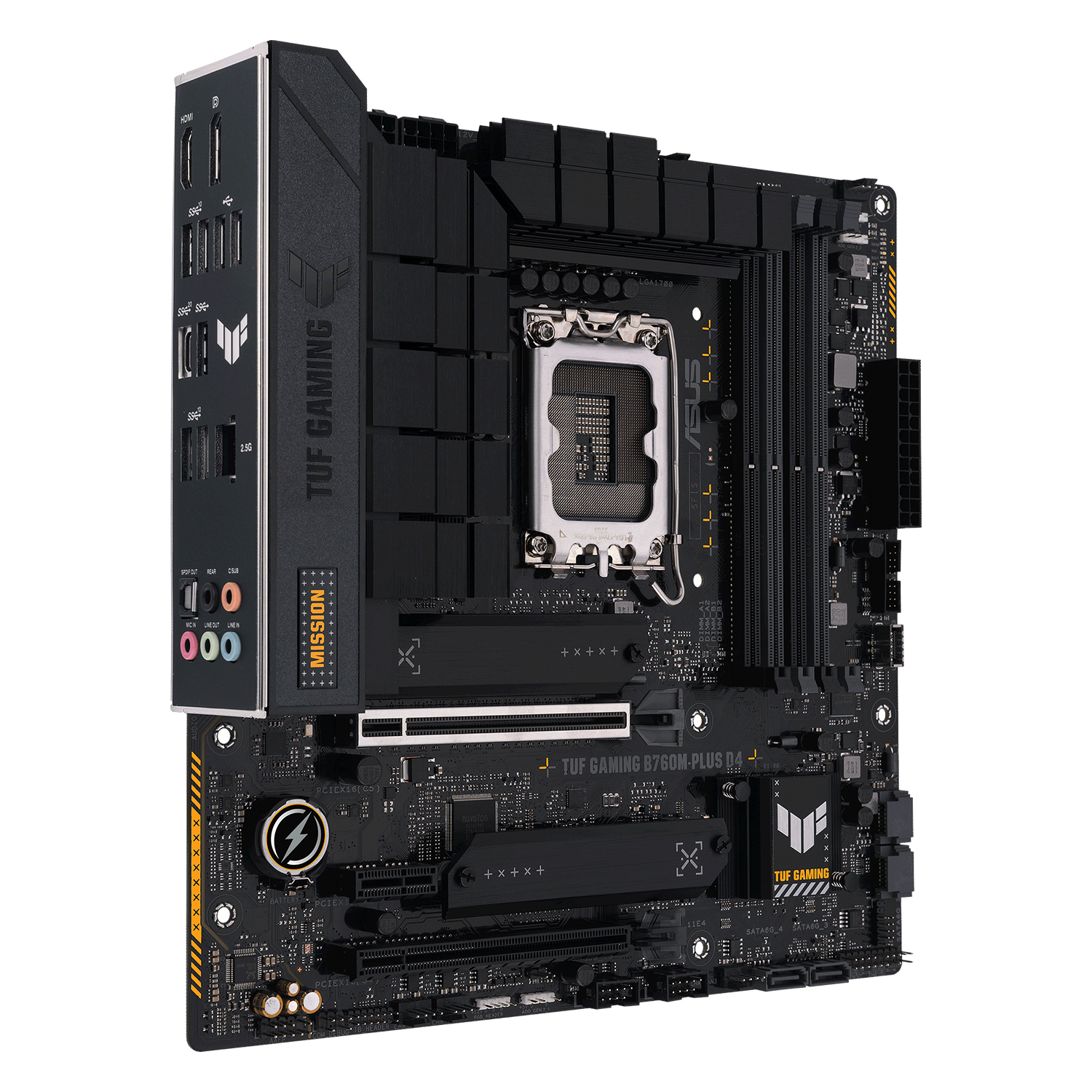 Placa Mãe Asus TUF Gaming B760M-PLUS D4 DDR4 Socket LGA 1700 Chipset Intel B760 Micro ATX