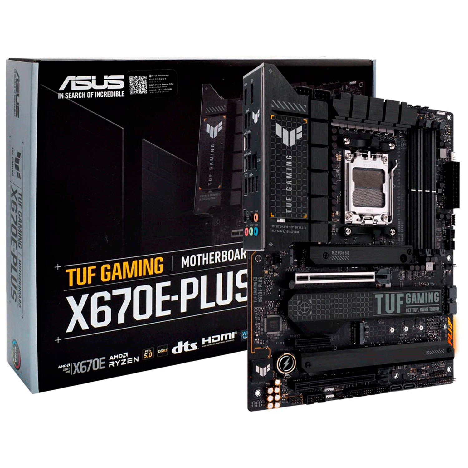 Placa Mãe Asus Tuf Gaming X670E Plus Socket AM5 Chipset AMD X670 DDR5 ATX