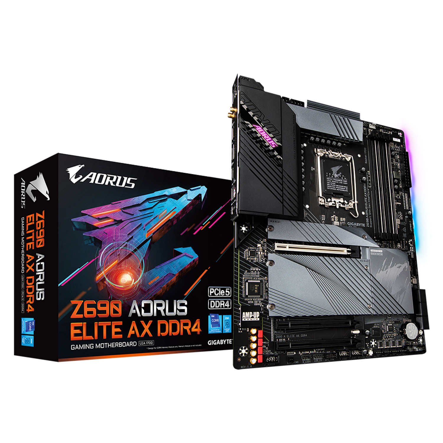 Placa Mãe Gigabyte Z690 Aorus Elite AX LGA 1700 / Chipset Intel Z690 / DDR4 / ATX
