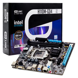 Placa Mãe Goline H110M-G Socket LGA 1151 Chipset Intel H110 DDR4 Micro ATX - (1 Ano de Garantia)