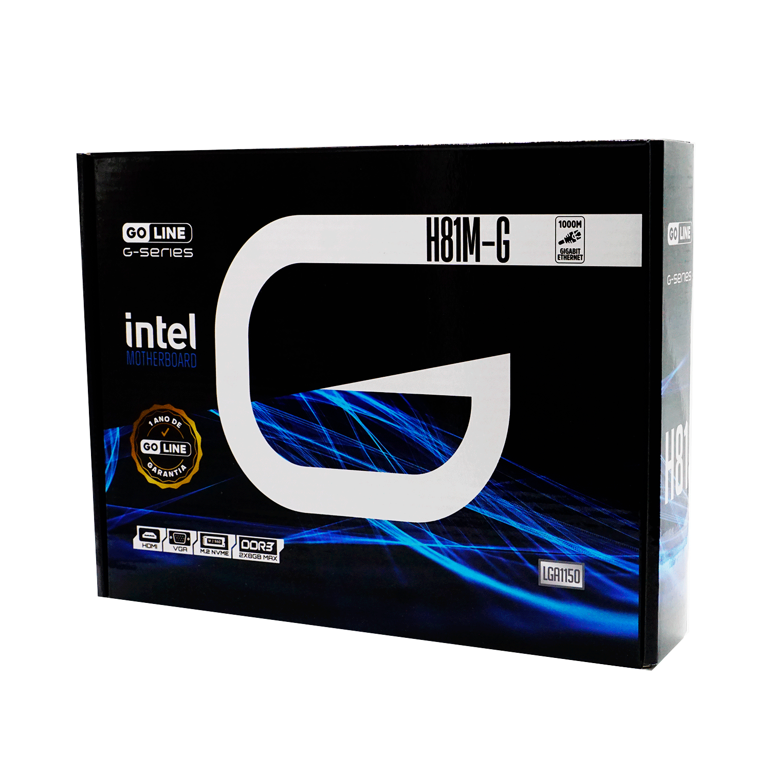 Placa Mãe Goline H81M-G Socket LGA 1150 Chipset Intel H81 DDR3 Micro ATX - (1 Ano Garantia)