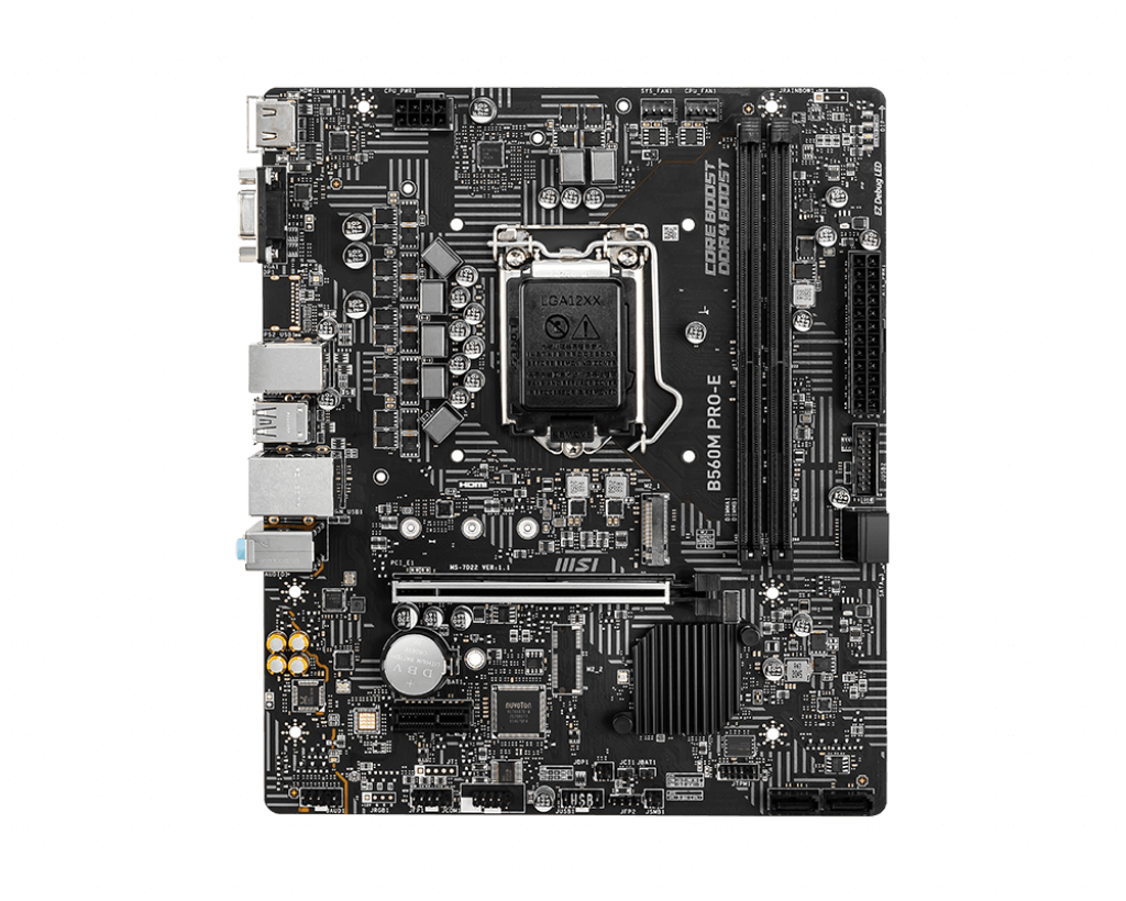 Placa Mãe MSI B560M Pro-E DDR4 Socket LGA 1200 Chipset Intel B560 Micro ATX
