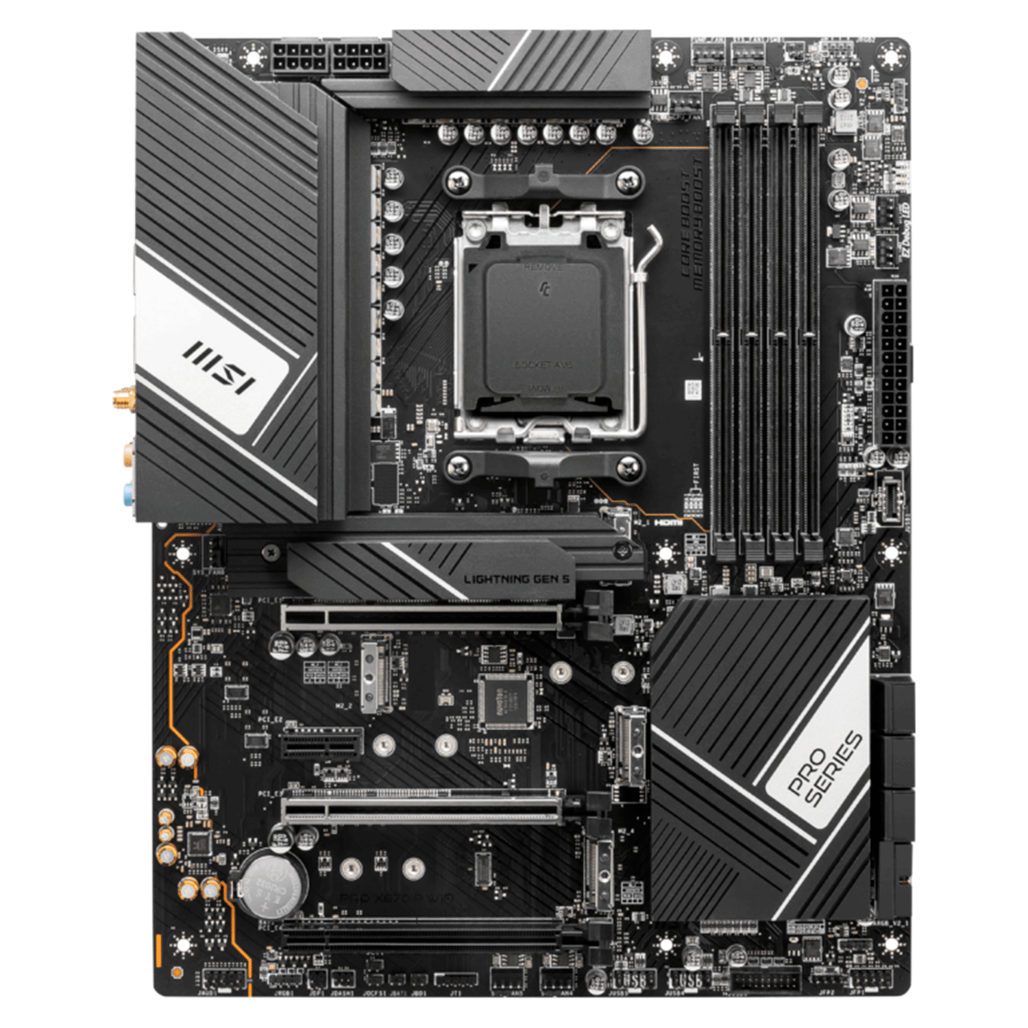 Placa Mãe MSI X670-P Pro Wi-Fi Socket AM5 Chipset AMD X670 DDR5 ATX