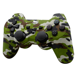 Controle Play Game para PS3 - Verde camuflado