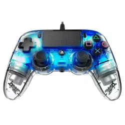 Controle Pro Nacon Wired Illuminated para PS4 - azul (360806)