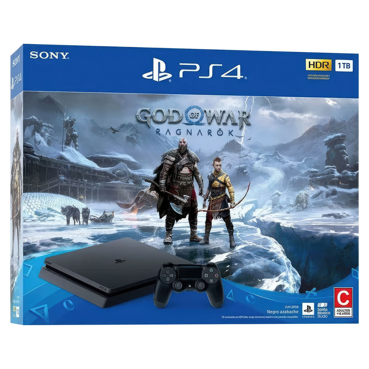 Console Sony Playstation 4 1TB CUH-2215B God Of War Ragnarok no