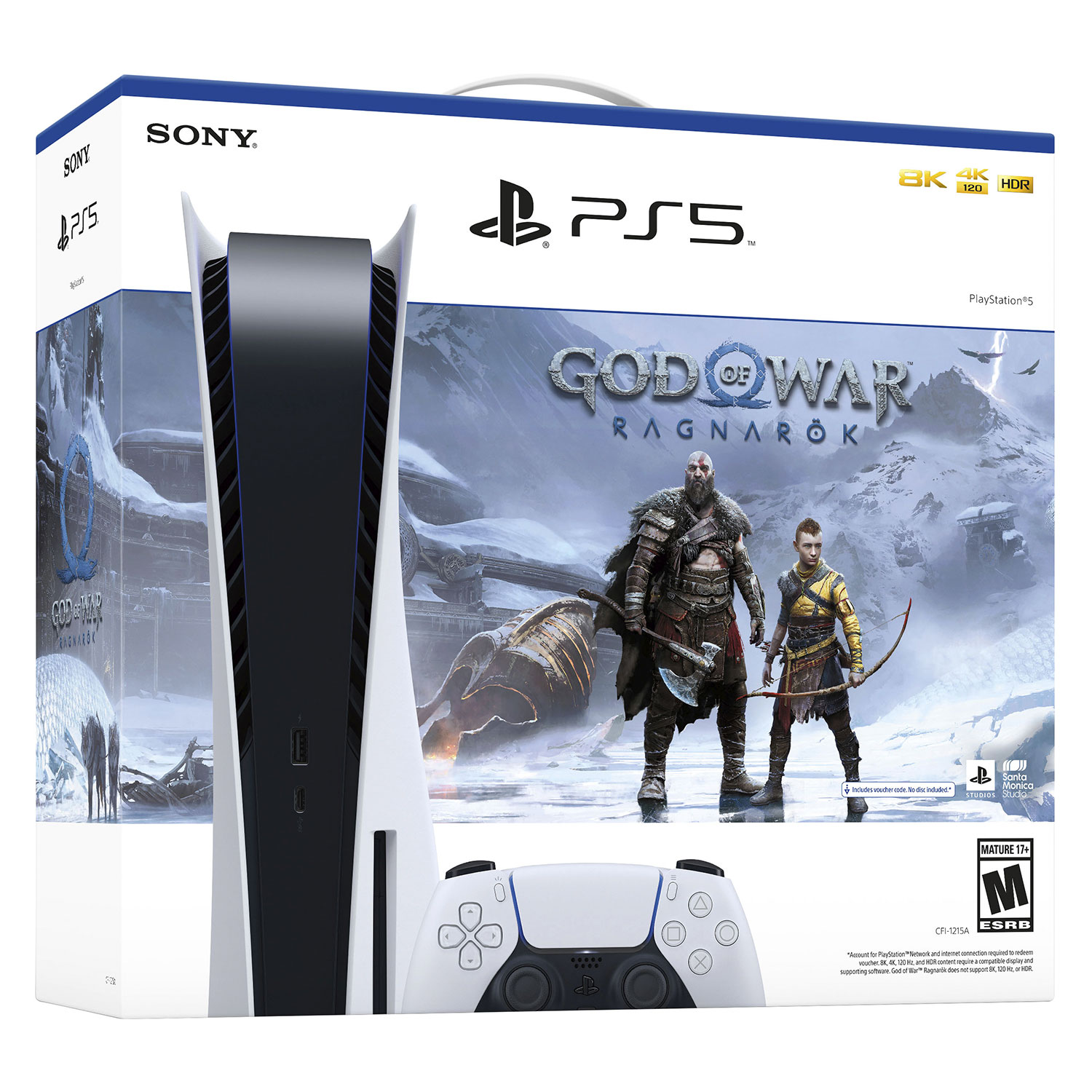 Console Sony Playstation 5 825GB CFI-1215A - God Of War Ragnarok