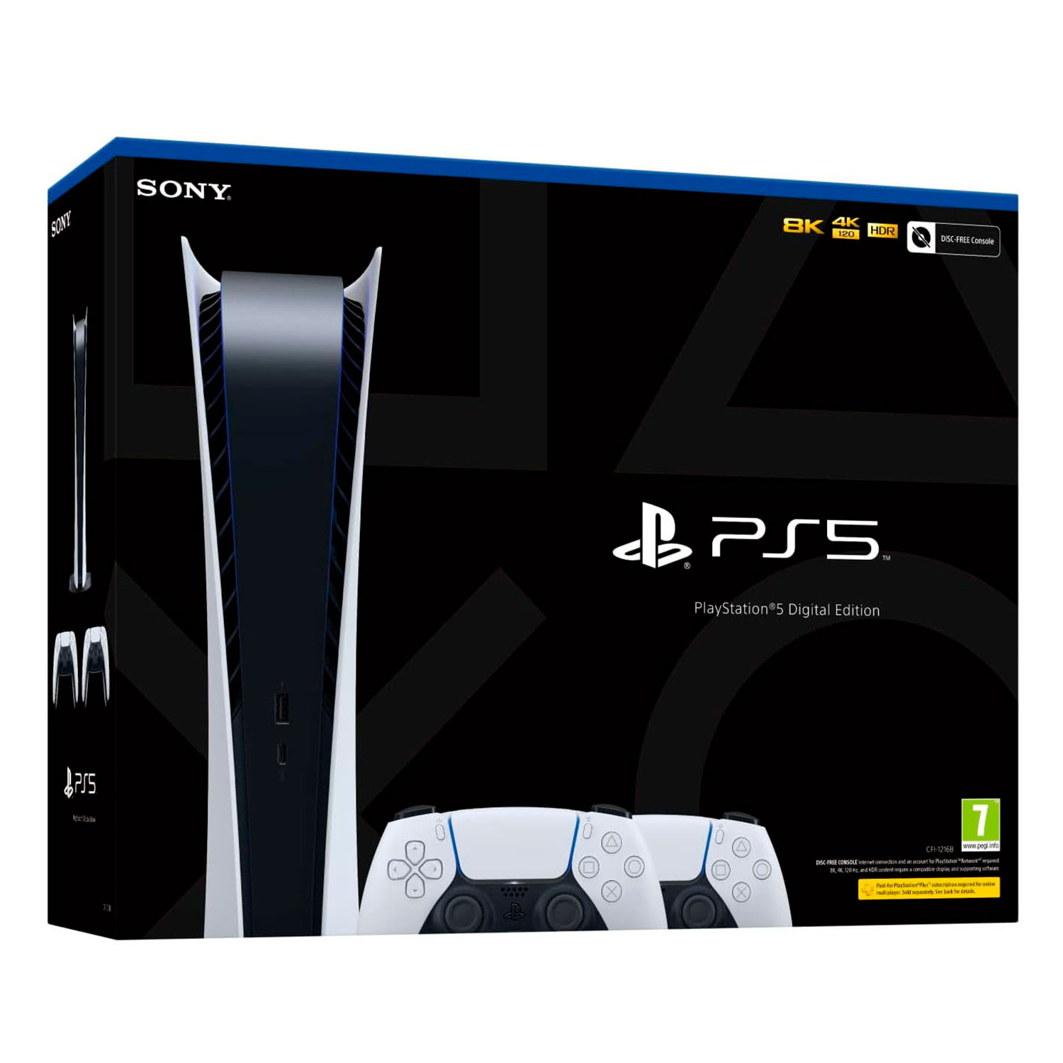 PS5 Sony Playstation 5 Digital Edition Console de jogos + 1 controle sem  fio – 16 GB de memória GDDR6, 825 GB de armazenamento SSD – Pen Drive USB  verde de 64 GB + cabo HDMI : : Eletrônicos