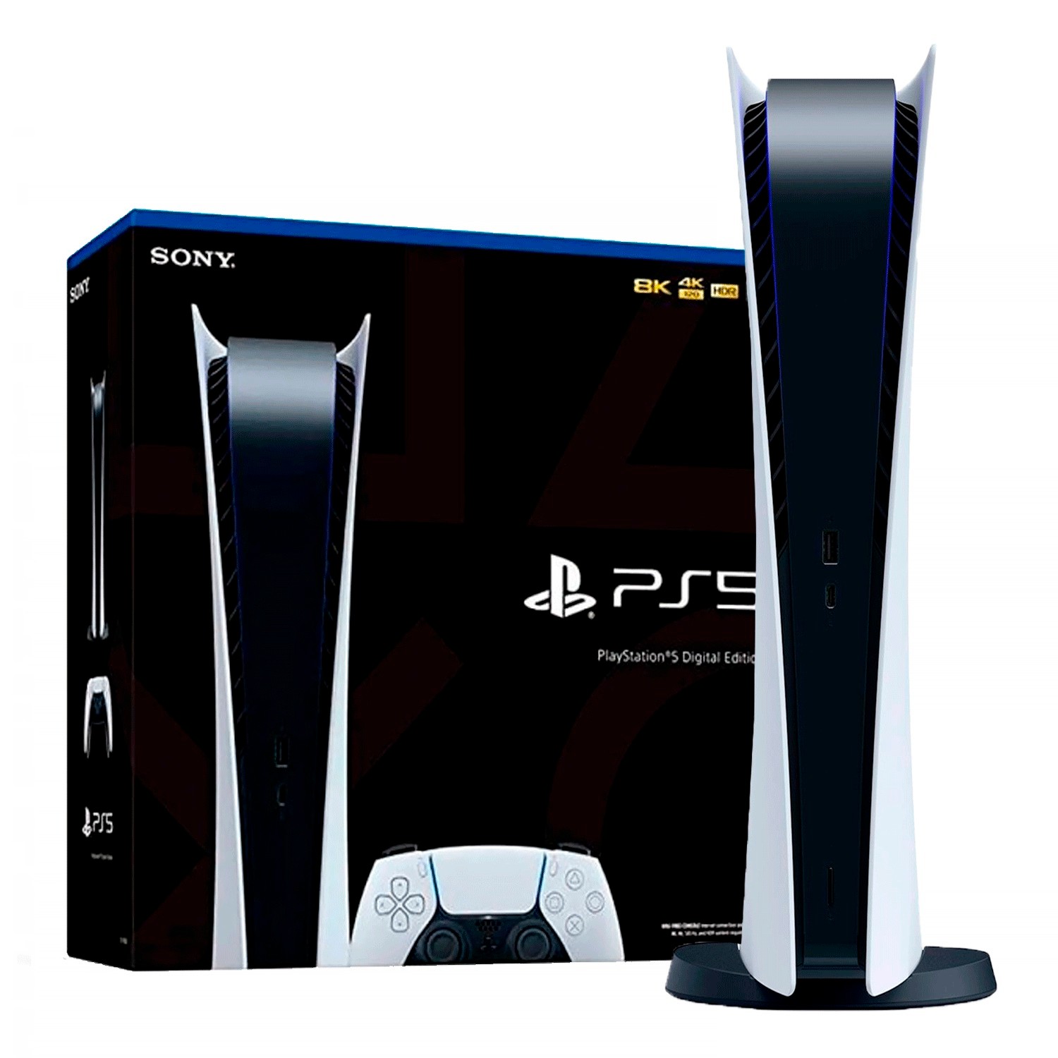Console Sony Playstation 5 CFI-1215B 8K Edição Digital 825GB SSD