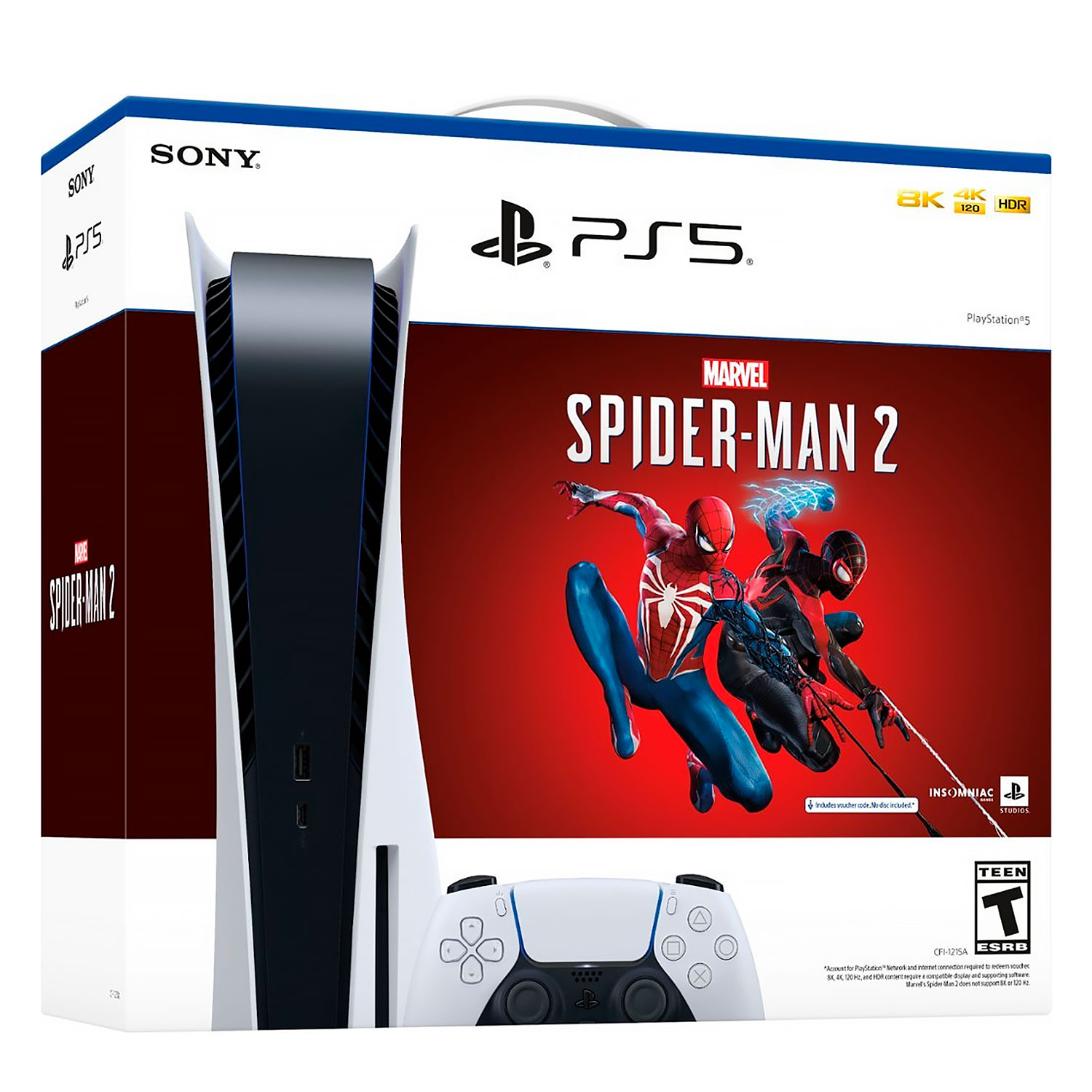 Console Sony PlayStation 5 Spider-Man 2 CFI-1215A 4K 825GB SSD