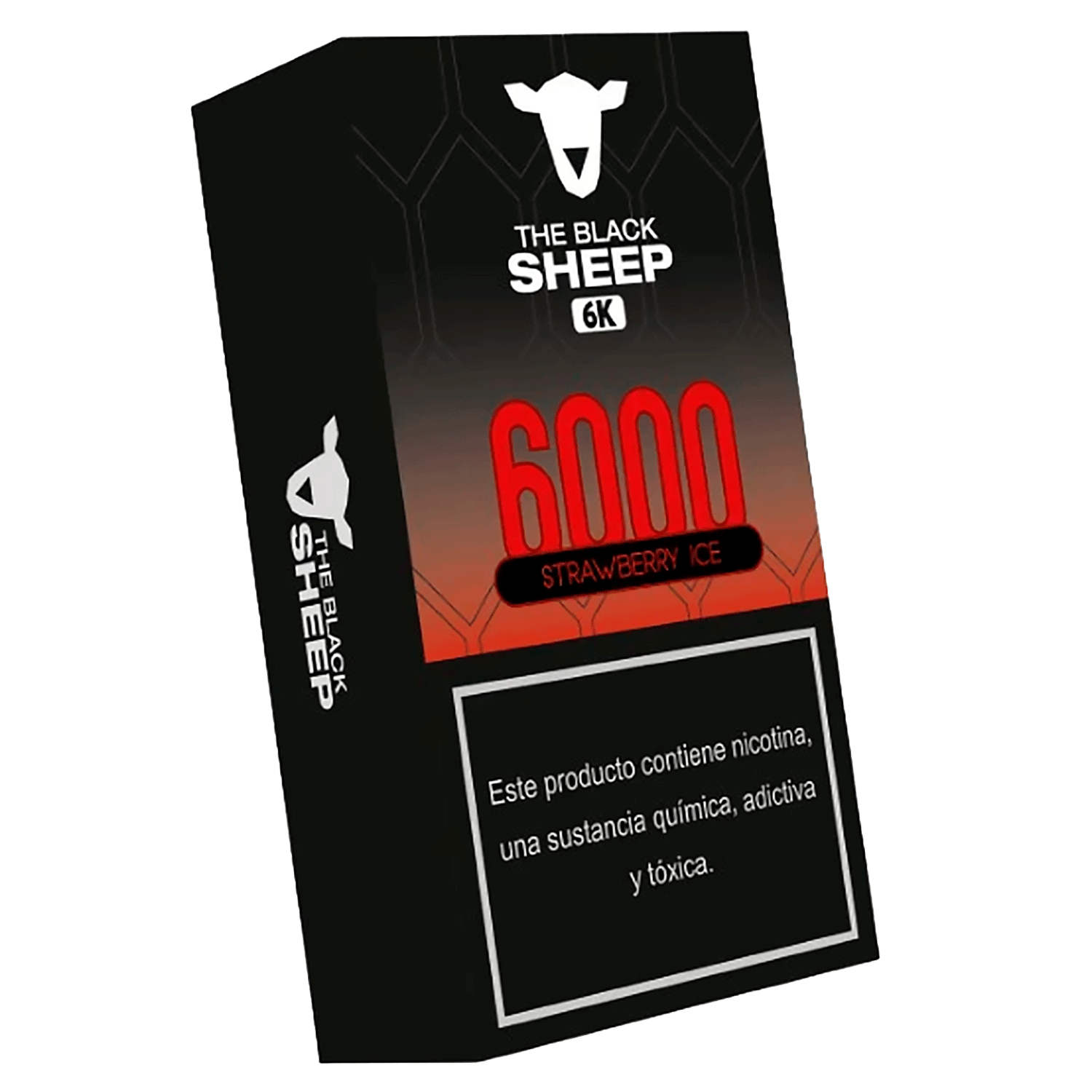 Pod Descartável Black Sheep 6000 Puff - Strawberry