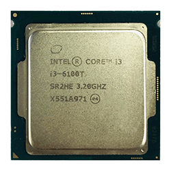Processador Intel Core I3 6100T 1151 2C / 4T / 3MB / Pull / OEM