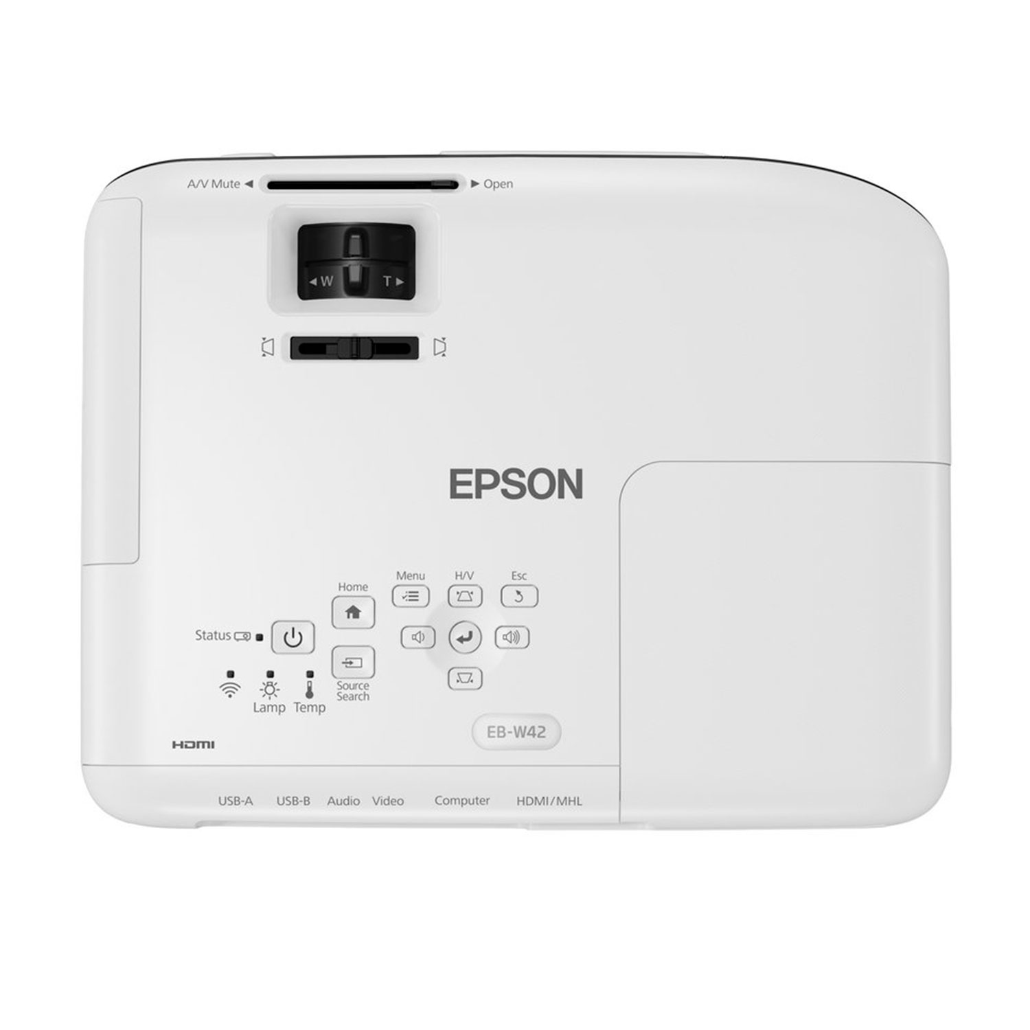 Projetor Epson W52+ 3LCD 4000 Lumens HDMI - Branco