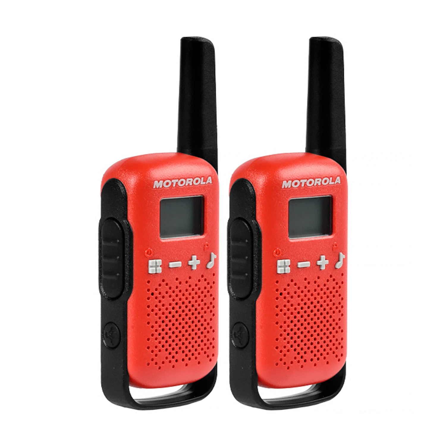 Walk Talk Motorola T-110 16MIL-25km - Preto e Vermelho (Pilha AAA(3)
