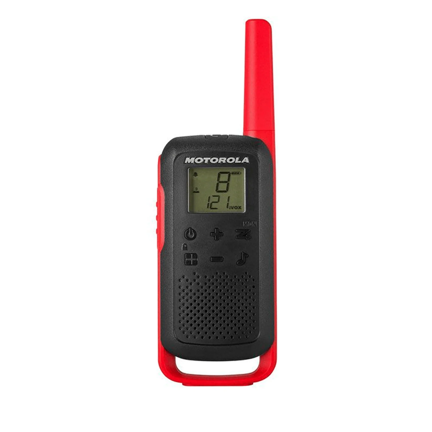 Walk Talk Motorola T-210 20MIL-32KM Carregador USB / Bivolt - Preto e vermelho