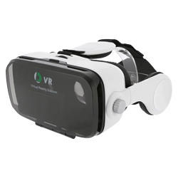 Óculos de Realidade Virtual 3D de Vidro com Fone de Ouvido New VR