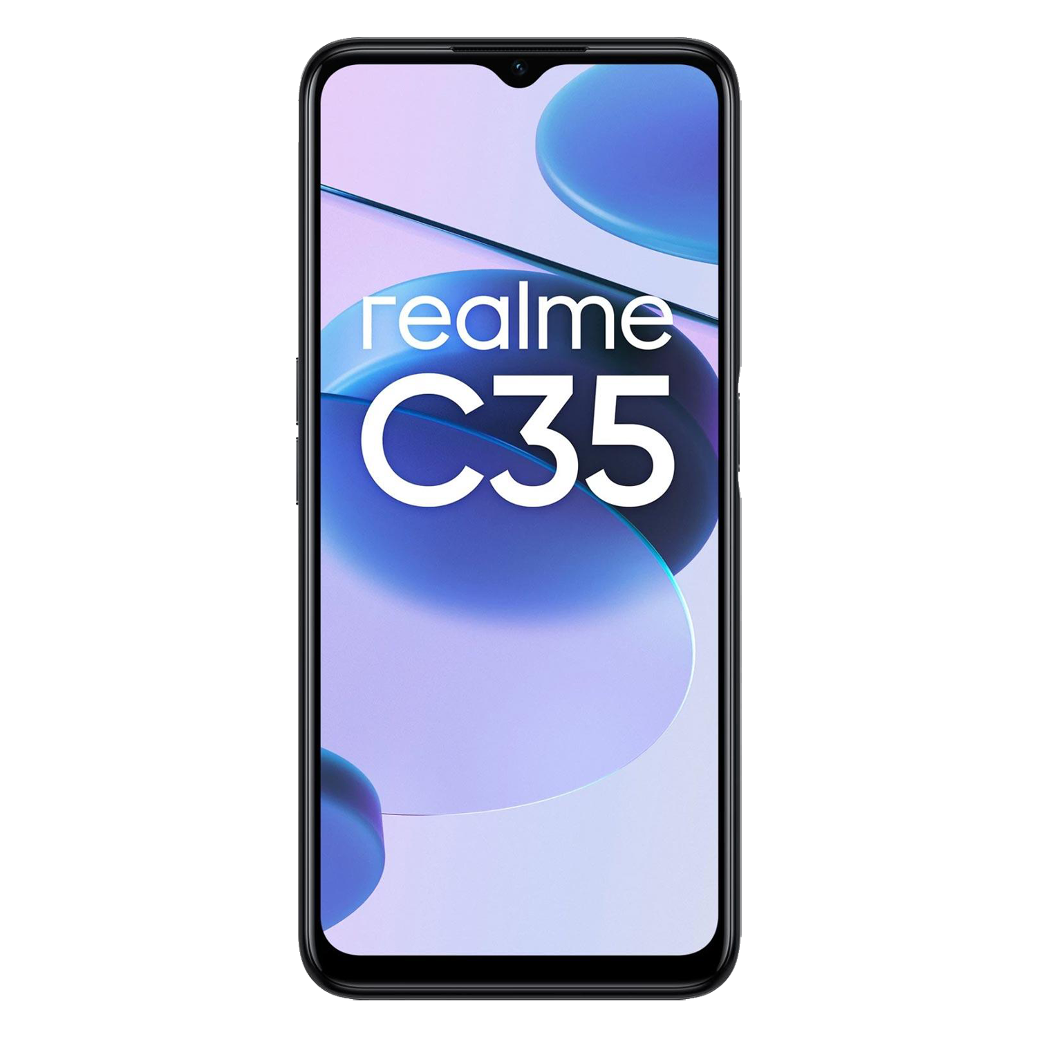 Celular Realme C35 RMX3511 Dual SIM / 4RAM / 128GB / Tela  6.6" / Câmeras 50MP + 2MP + 2MP e 8MP  - Preto (Anatel) (688)