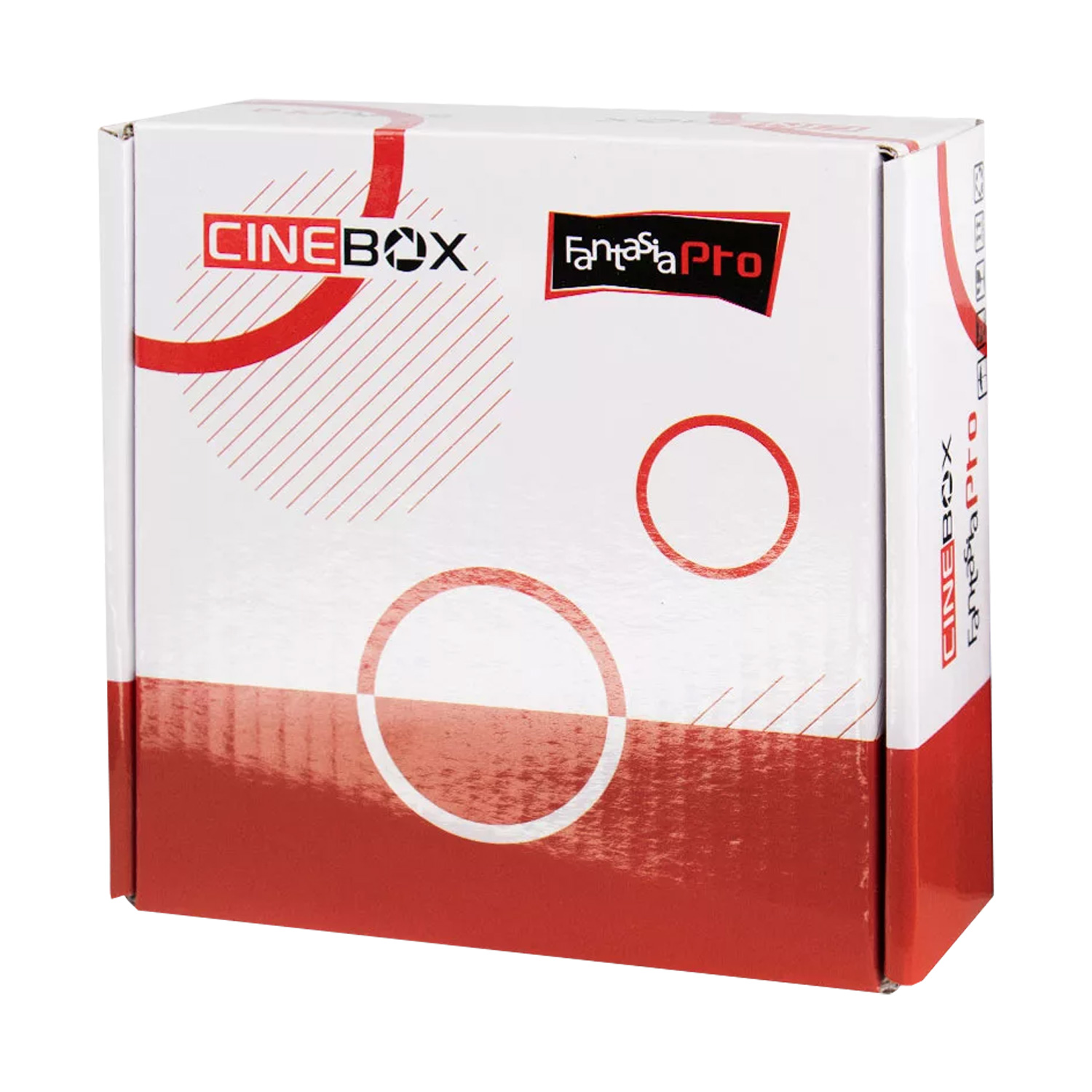 Receptor Cinebox Fantasia Pro - SKS / IKS / Wifi - Branco / Vermelho