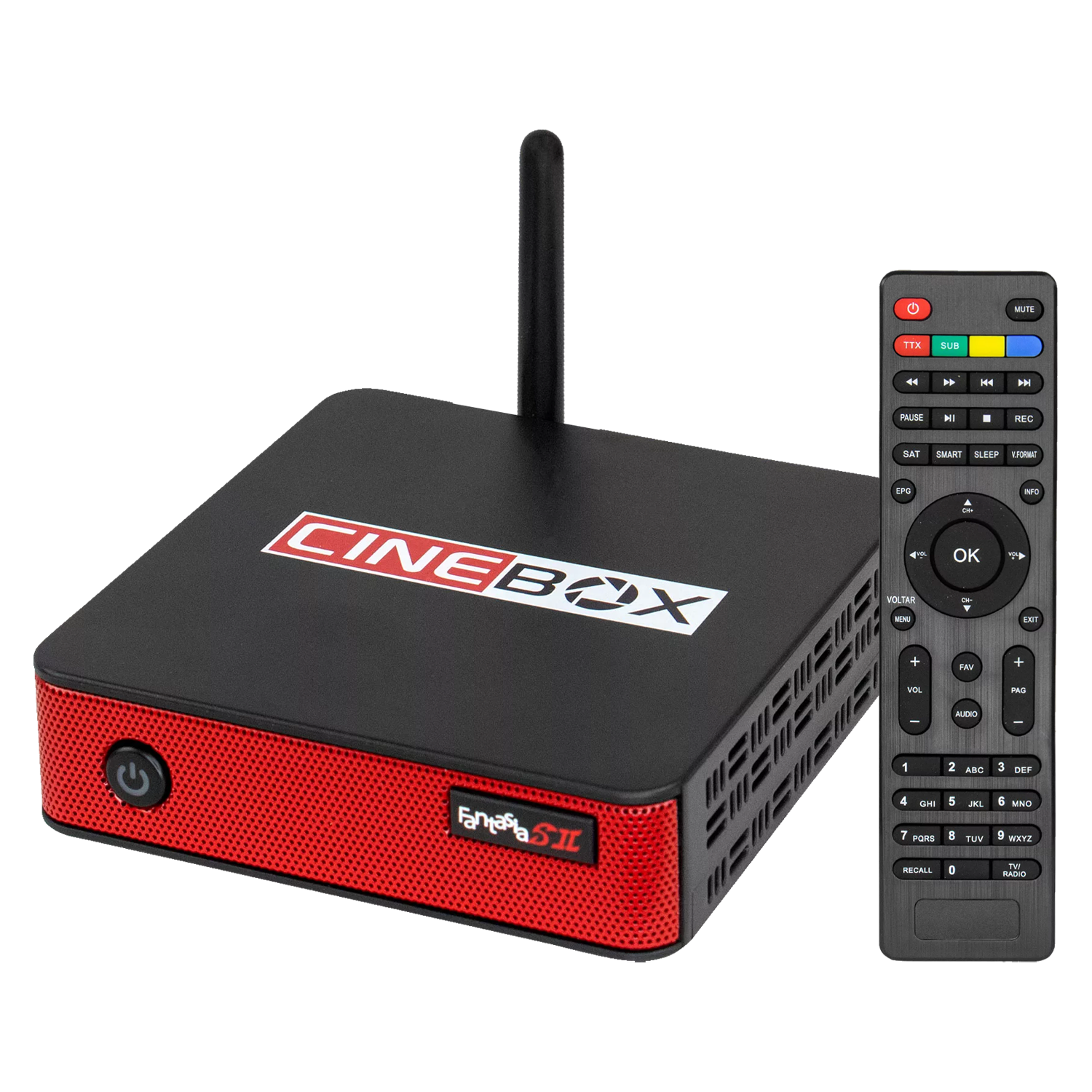 Receptor Cinebox Fantasia Z II Full HD Wi-Fi - Preto