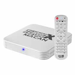 Receptor Turbo X Macan Ultra HD 16GB 2GB RAM WiFi - Branco
