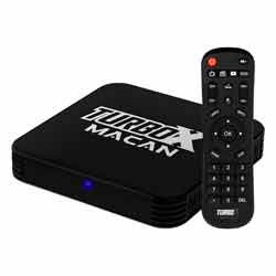 Receptor Turbo X Macan Ultra HD 16GB 2GB RAM WiFi - Preto
