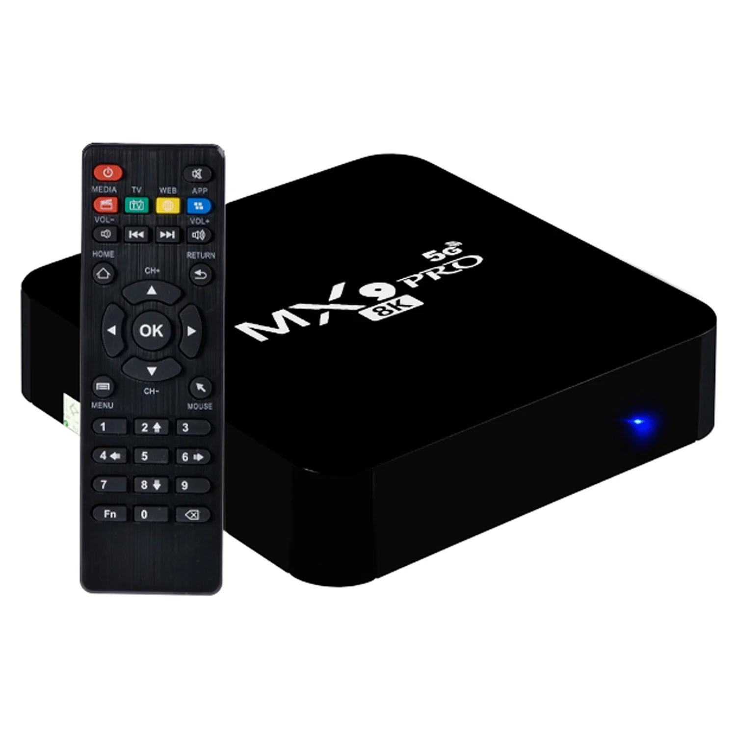 Receptor TV Box MX9 Pro 5G 8K 128GB / 8GB RAM Wi-Fi - Preto