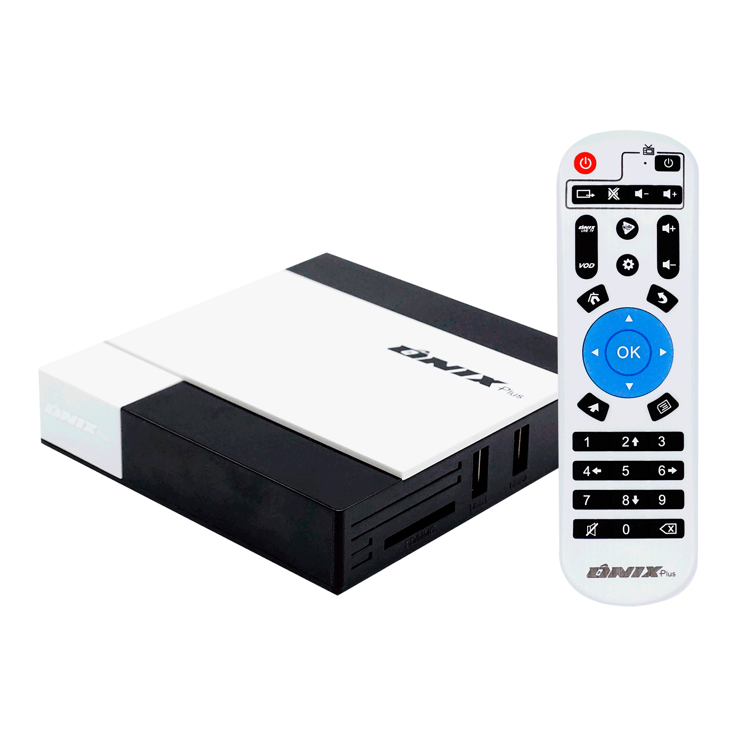 Receptor Tv Box Onix Plus 8K 16GB / 2GB RAM / Wi-Fi 5G / Android 11.0 - Branco 
