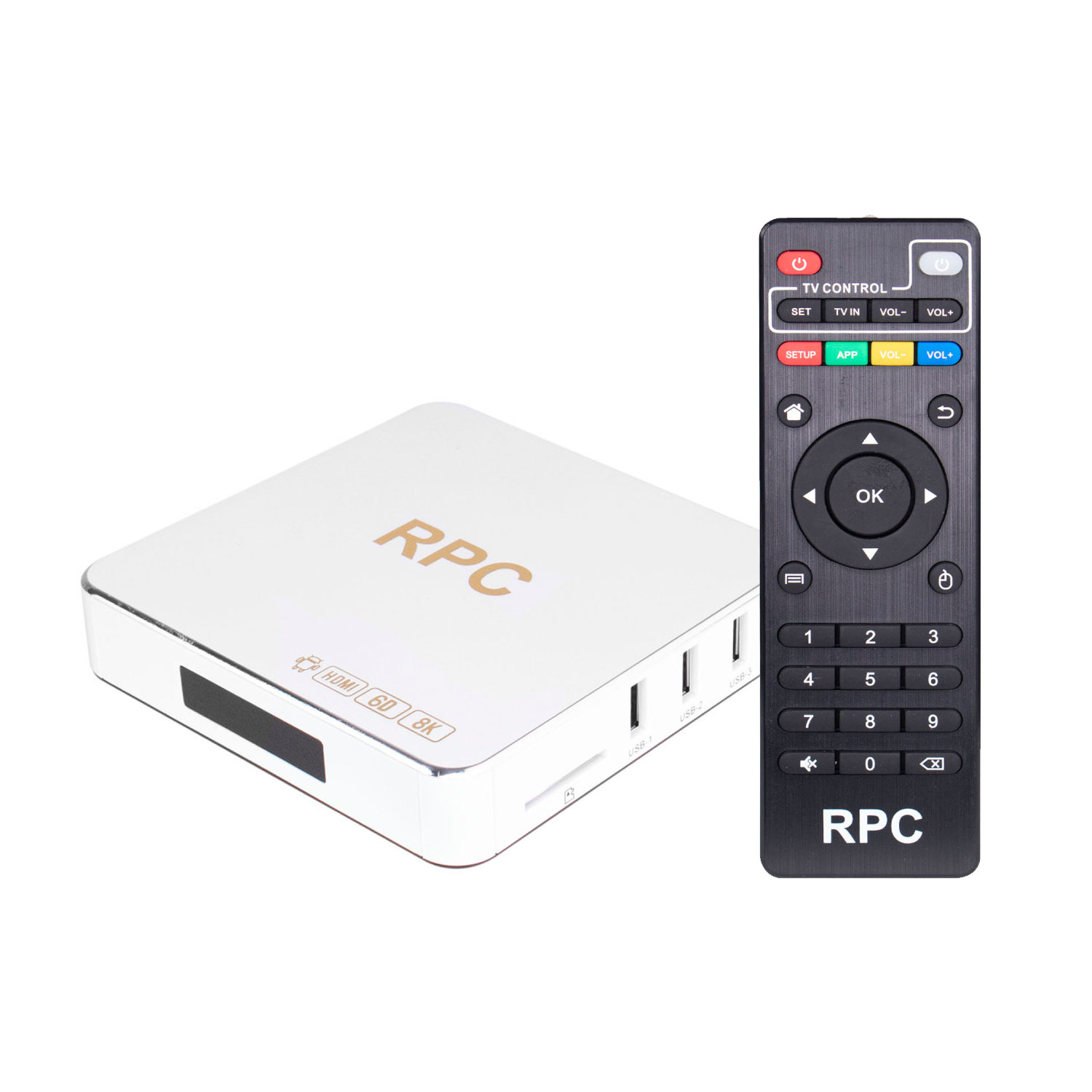 Receptor TV Box RPC 8K 512GB / 64GB RAM / Android 12.1 - Branco