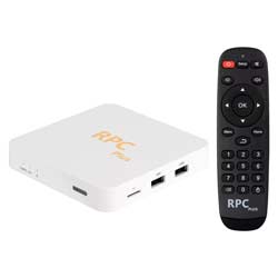 Receptor Tv Box RPC Plus 8K 512GB 256GB RAM WiFi - Branco