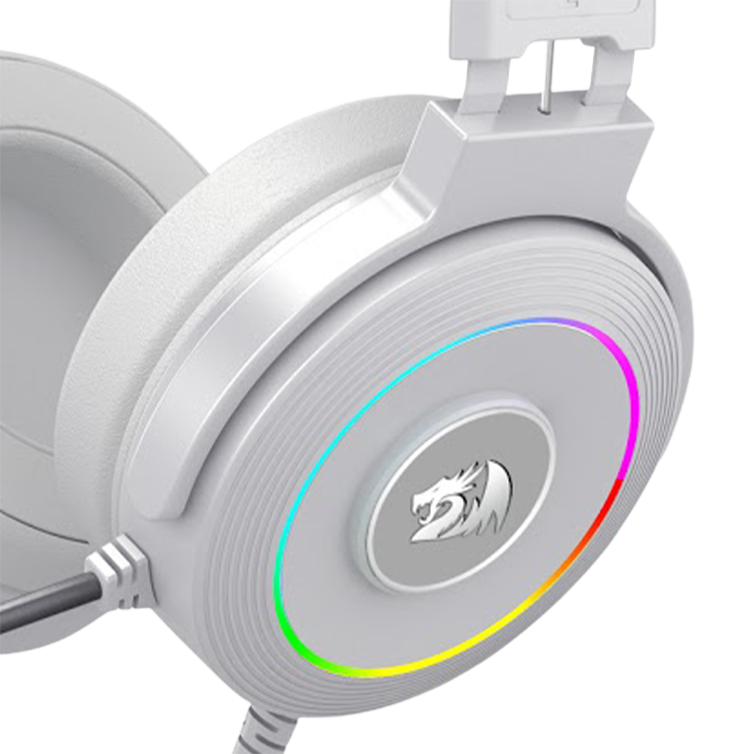 Headset Gamer Redragon Lamia 2 H320W-RGB  7.1 Surround / USB / Suporte - Lunar White