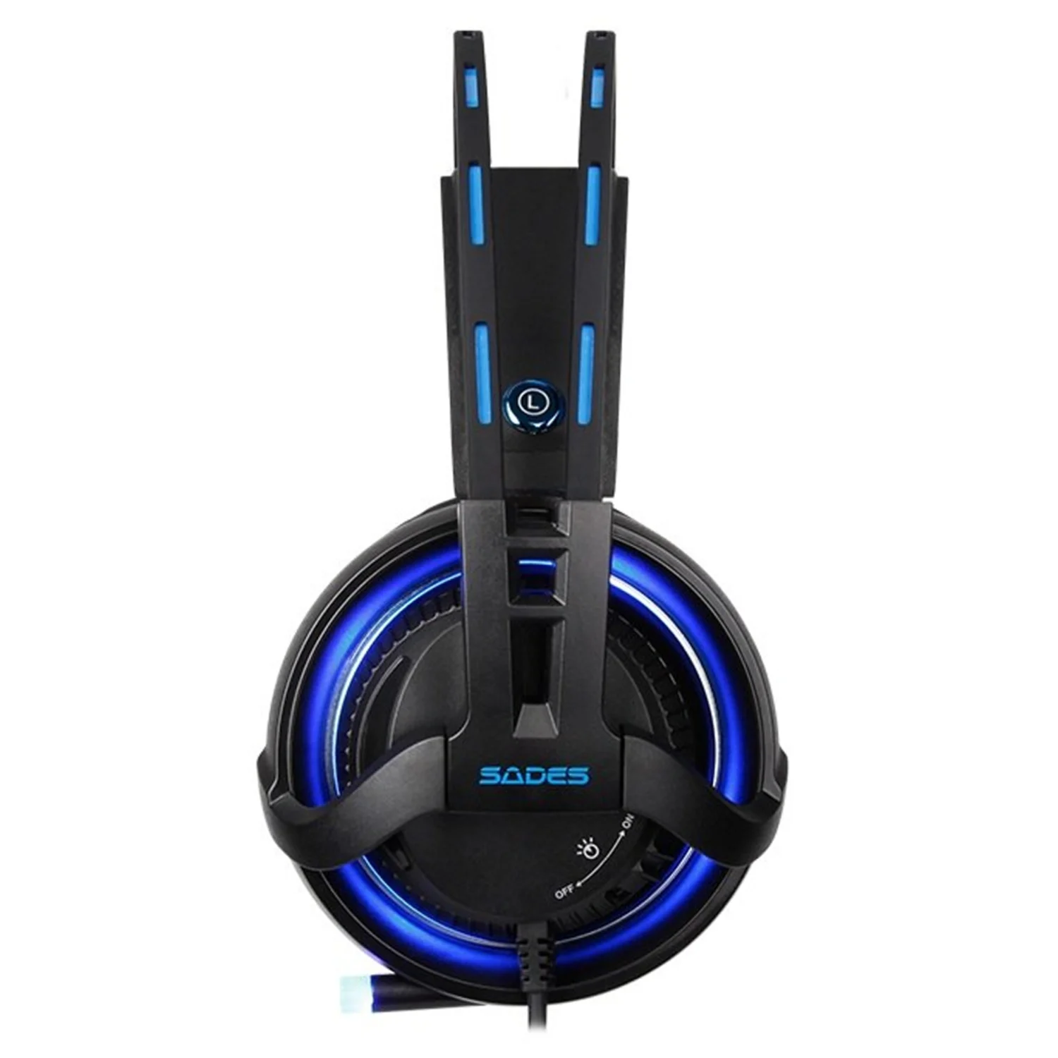 Headset Gamer Sades Diablo SA-916 - Preto/Azul