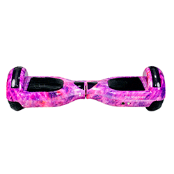Scooter Elétrico Star Hoverboard 6.5 Bluetooth/ LED/ Bolsa -Rosa Galáxia
