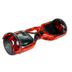 Scooter Star Hoverboard 6.5 Bluetooth / LED / Bolsa - Vermelho Fogo