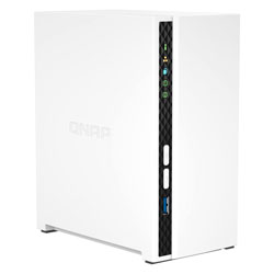 Servidor Nas Storage QNAP TS-233-US ARM 4 Núcleos Cortex A55 2 Baias - Branco