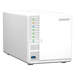 Servidor Nas Storage QNAP TS-364-8G-US Intel Celeron N5095 3 Baias - Branco