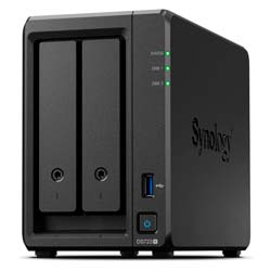 Servidor Nas Storage Synology Diskstation DS723+ AMD Ryzen R1600 2 Baías - Preto