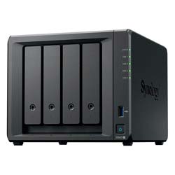 Servidor NAS Synology Diskstation DS423+ DDR4 Intel Celeron J4125 4 Baias - Preto
