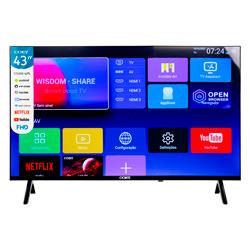 Smart TV Coby CY3359-43FL 43" Full HD Android WiFi - Preto