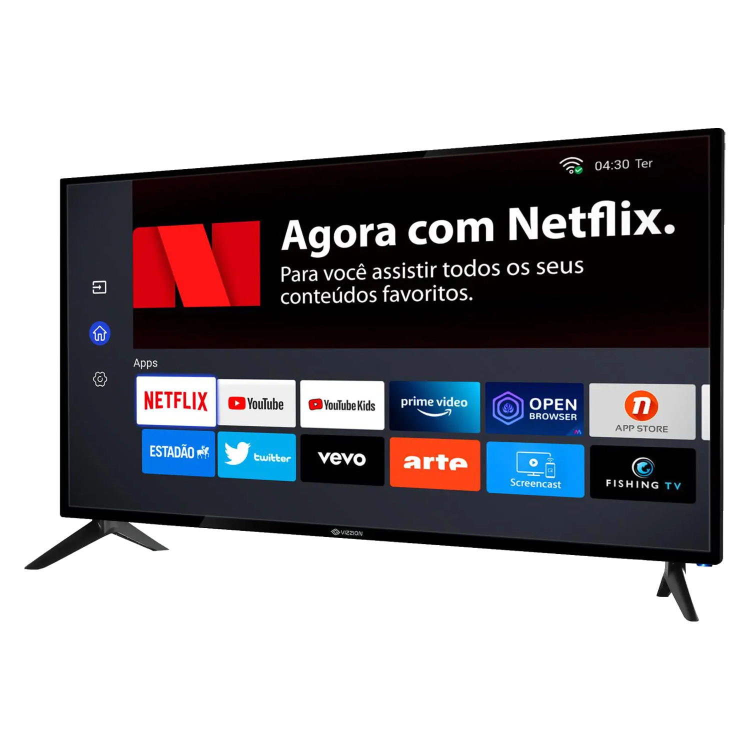 TV Vizzion LE50UHD20 / Ultra HD 4K / Tela 50'' / Smart / Netflix / Wifi