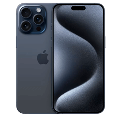 Celular Apple iPhone 15 Pro Max A2849 LL/A 256GB eSIM Tela 6.7" Câmera Tripla - Titânio Azul 
